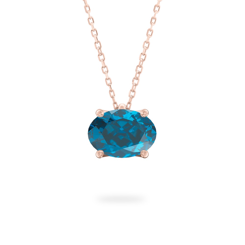 London Blue Topaz Ripple Necklace