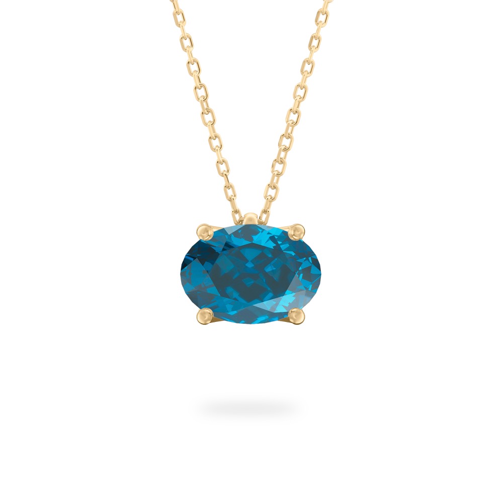 London Blue Topaz Ripple Necklace