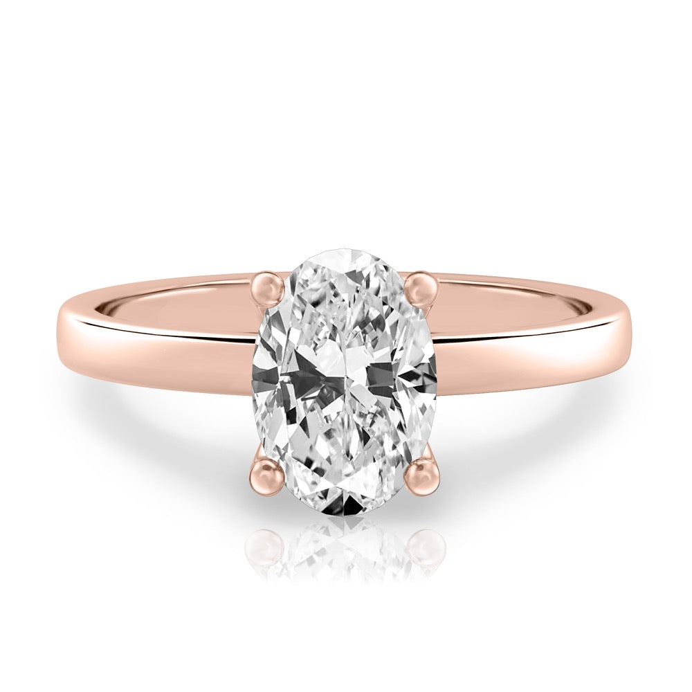 Anna Basket Setting Solitaire Engagement Ring