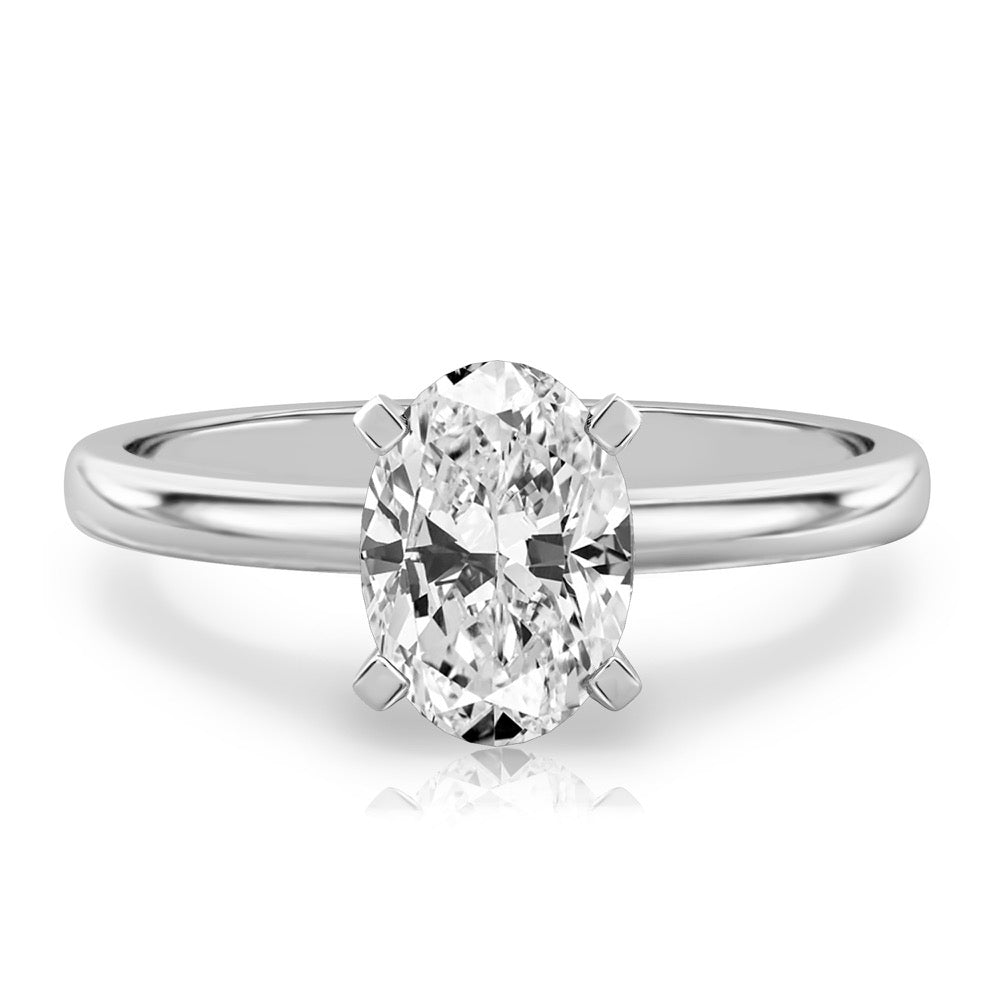 Asha Classic Solitaire Engagement Ring