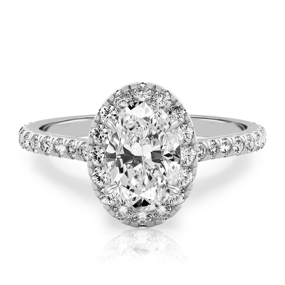 Sophie Cushion Halo Ring