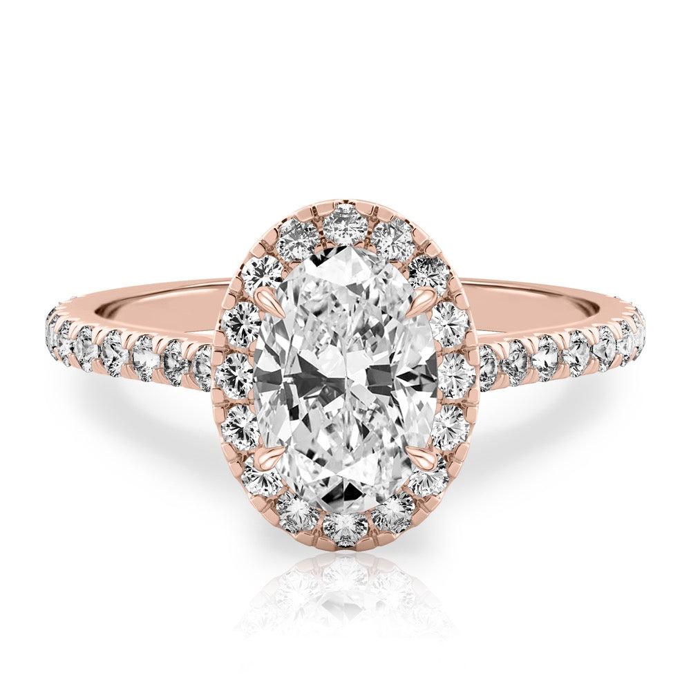 Sophie Cushion Halo Ring
