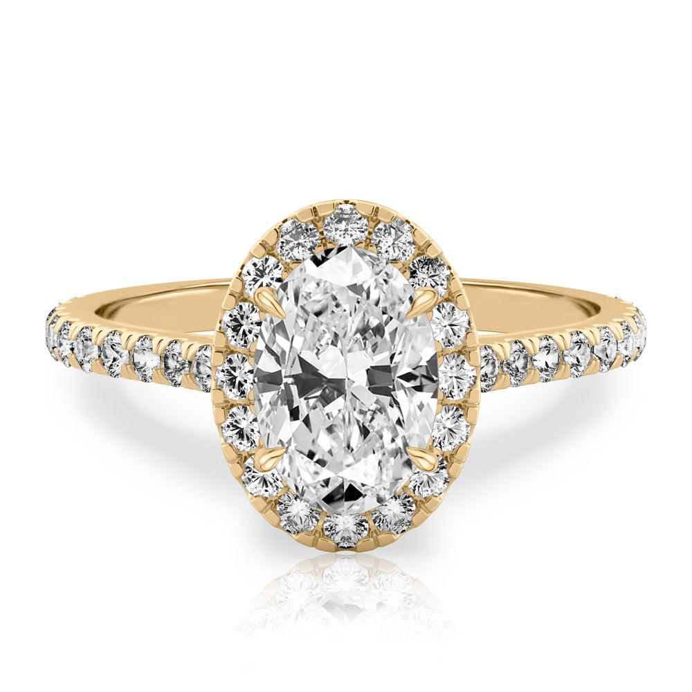 Sophie Cushion Halo Ring