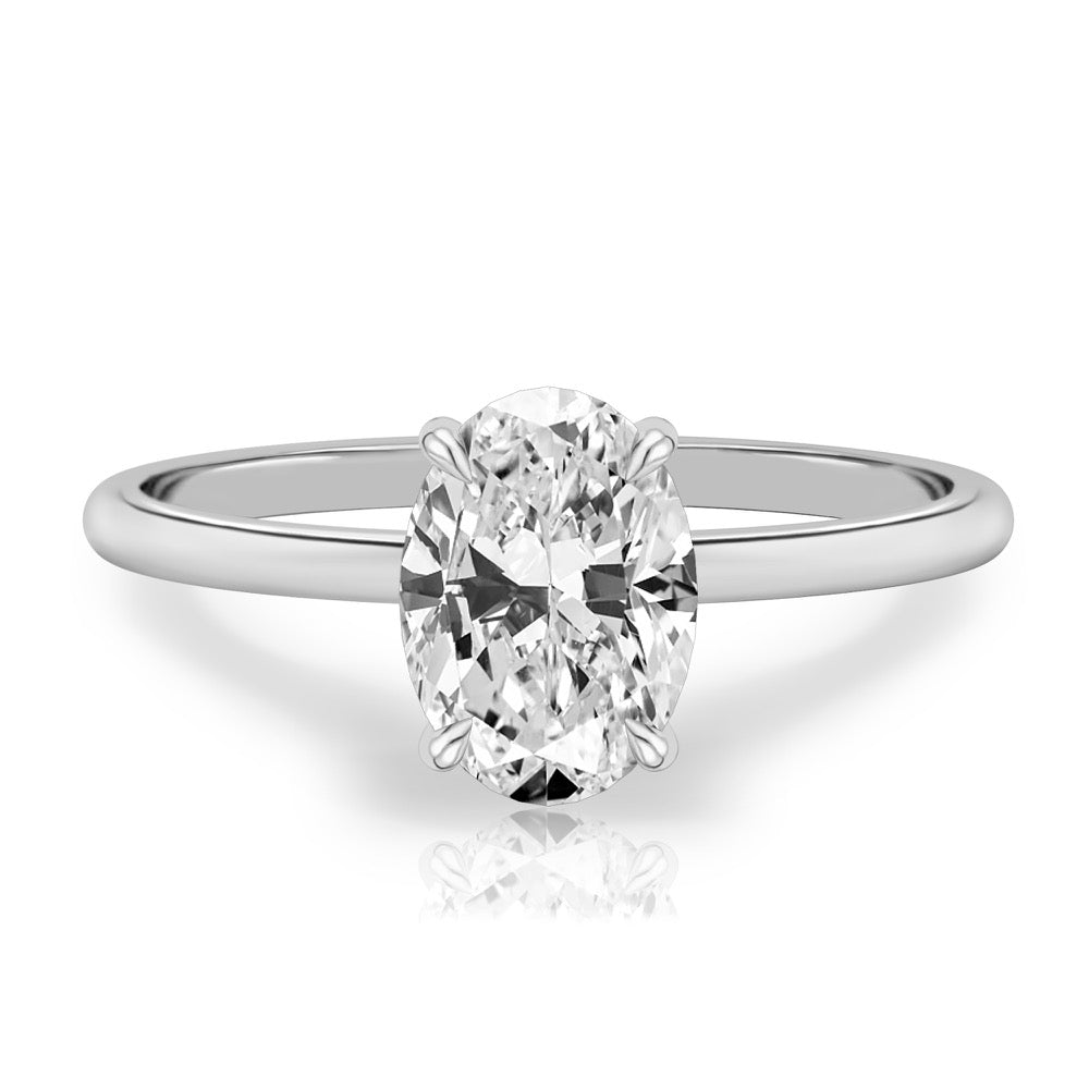 Mae Delicate Solitaire Engagement Ring