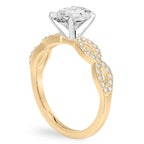 Infinity Infinity Engagement Ring with Diamonds