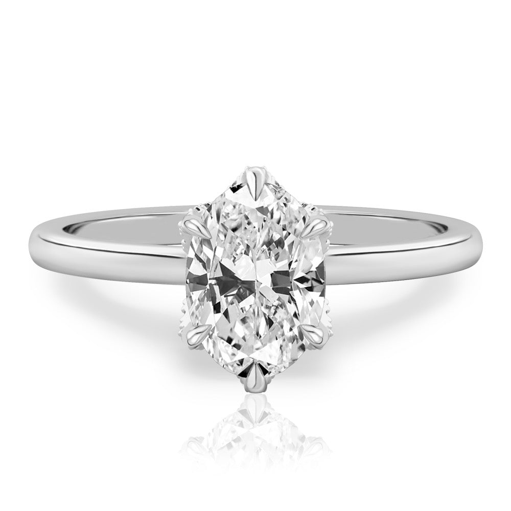 Jolie Secret Halo Engagement Ring