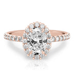 Elsa Floral Inspired Halo Ring