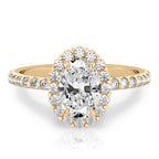 Elsa Floral Inspired Halo Ring