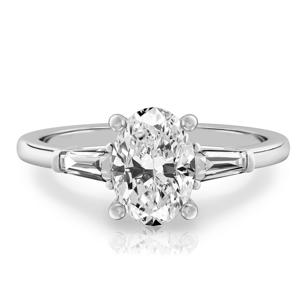 Tapered Baguette Tapered Baguette Engagement Ring
