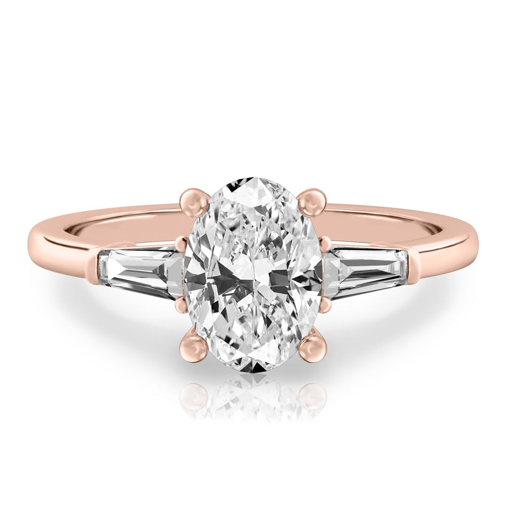 Tapered Baguette Tapered Baguette Engagement Ring