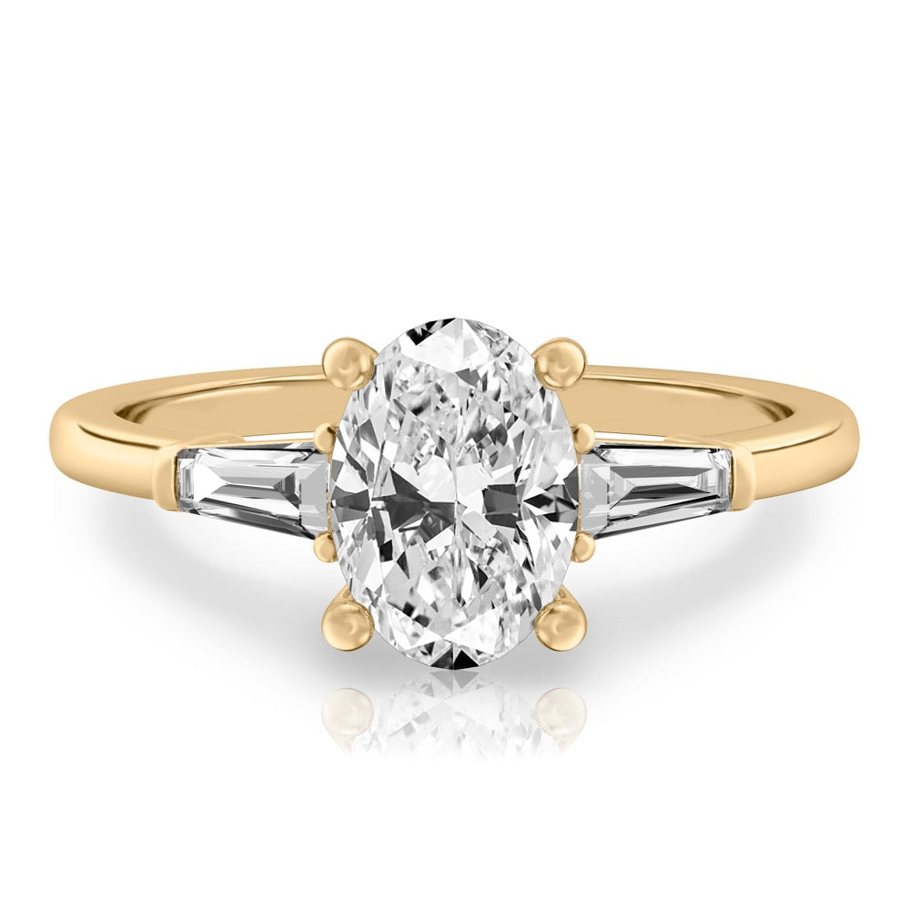 Tapered Baguette Tapered Baguette Engagement Ring