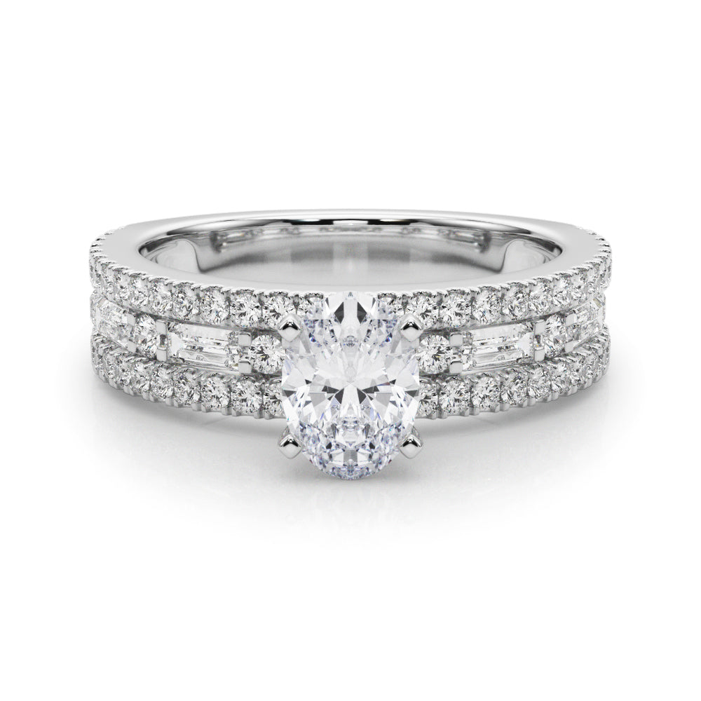 Monroe Triple Row Engagement Ring
