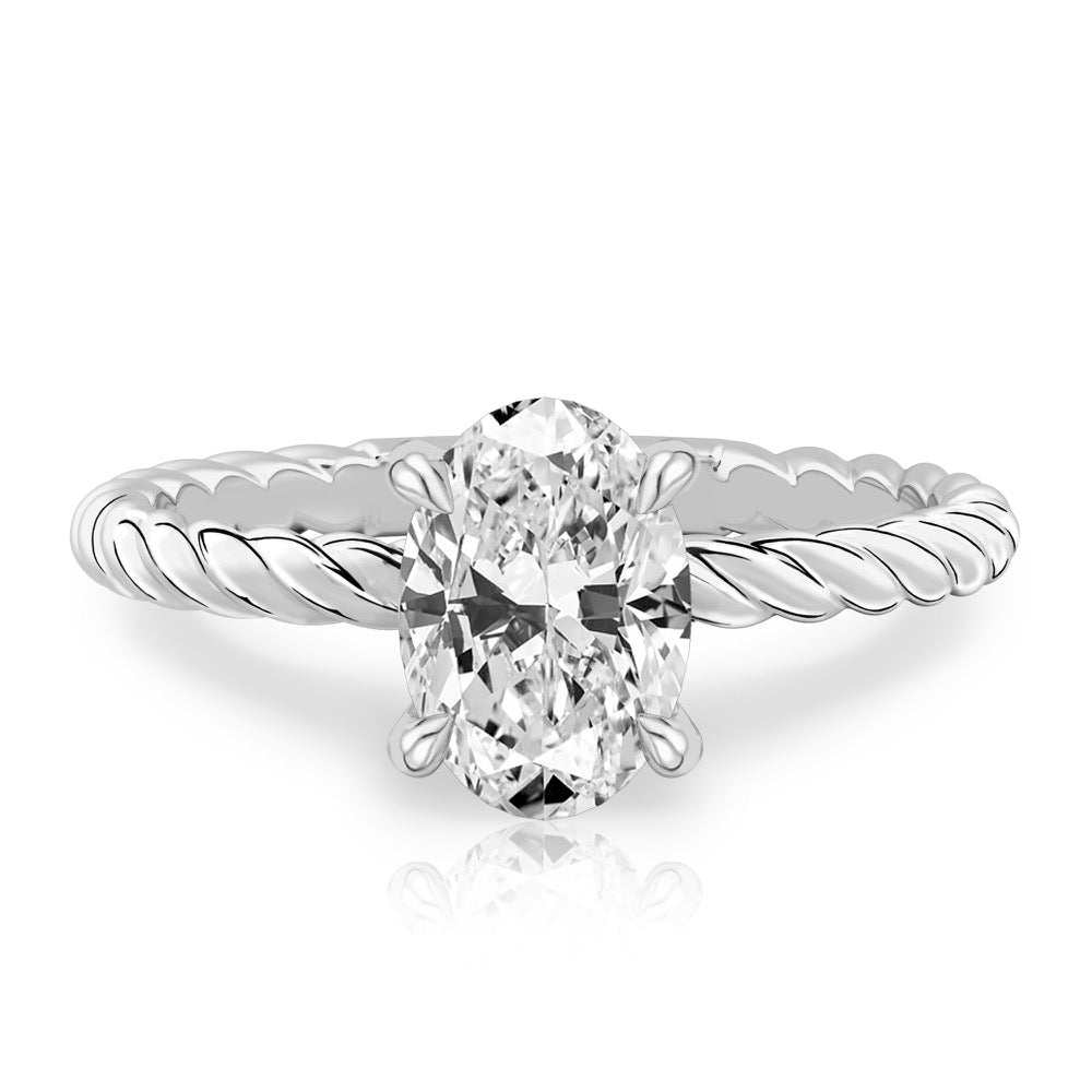 Ruth Twisted Rope Engagement Ring