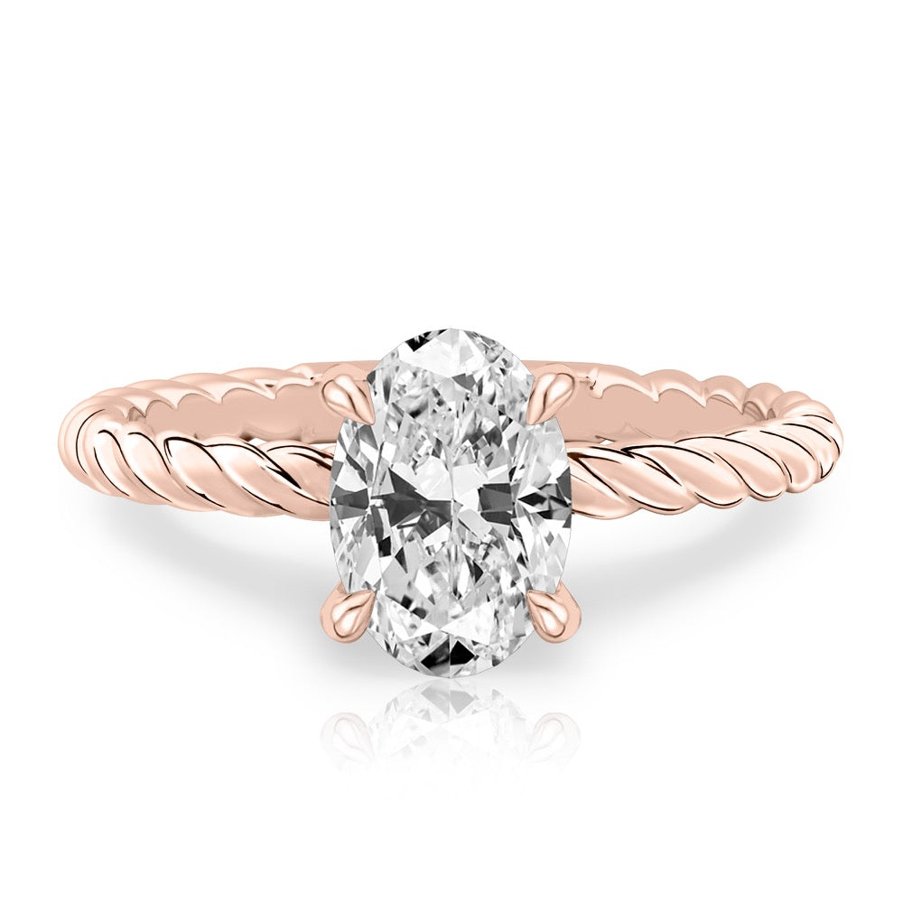 Ruth Twisted Rope Engagement Ring