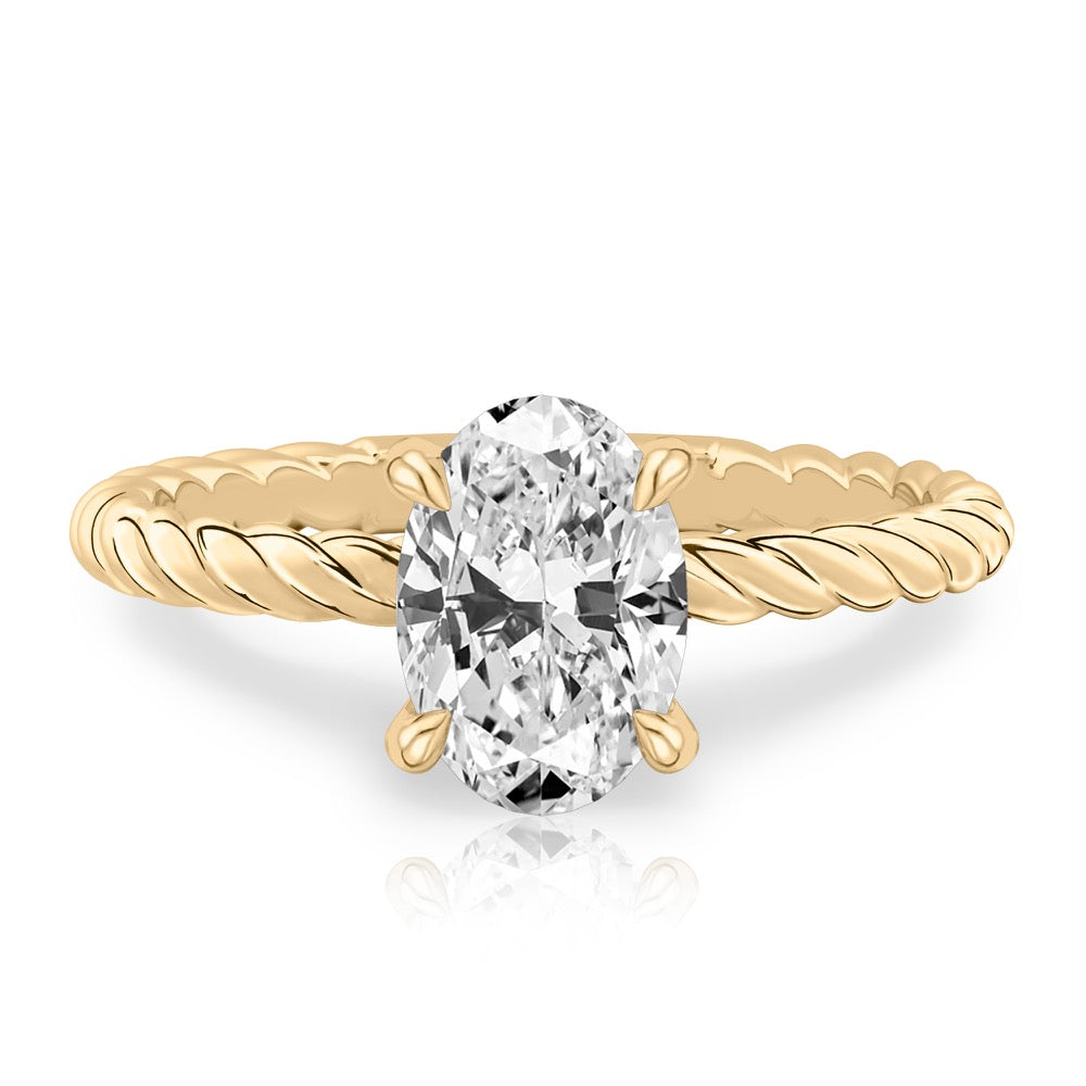 Ruth Twisted Rope Engagement Ring