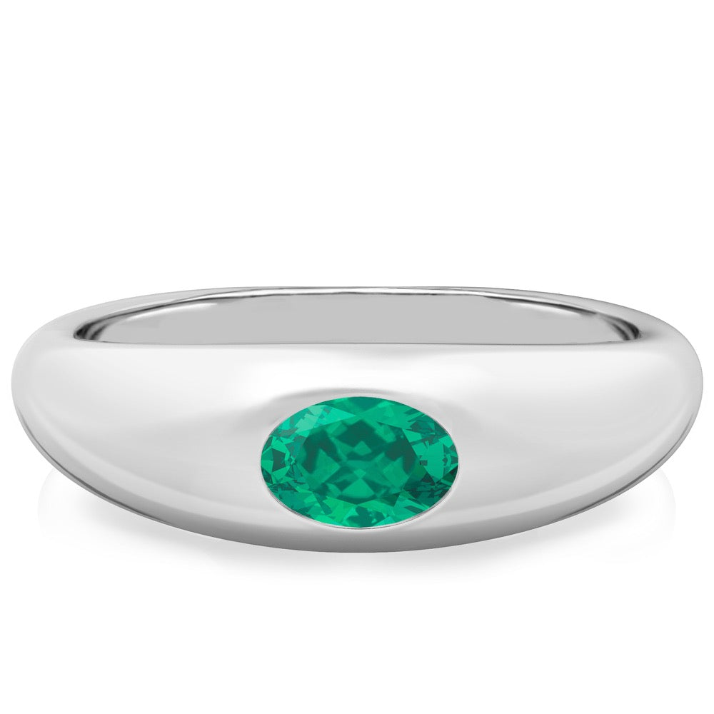 Emerald Dome Ring