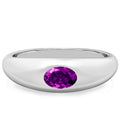 Purple Sapphire Dome Ring
