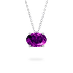 Purple Sapphire Ripple Necklace