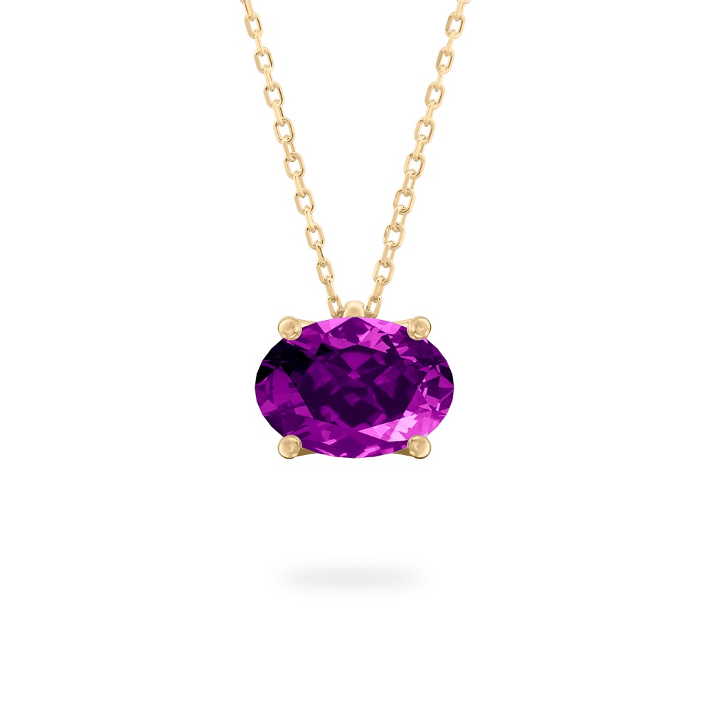 Purple Sapphire Ripple Necklace