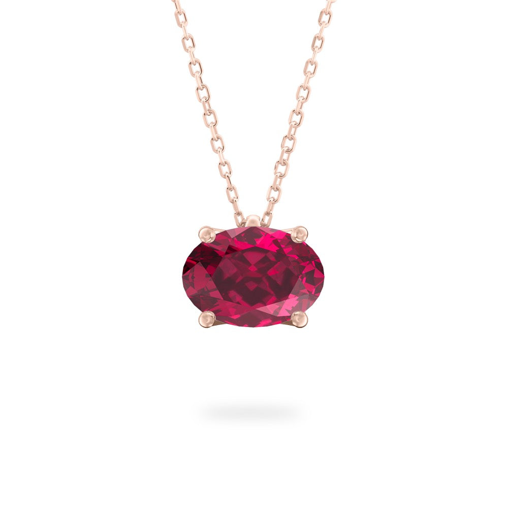 Garnet Ripple Necklace