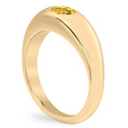 Yellow Sapphire Dome Ring