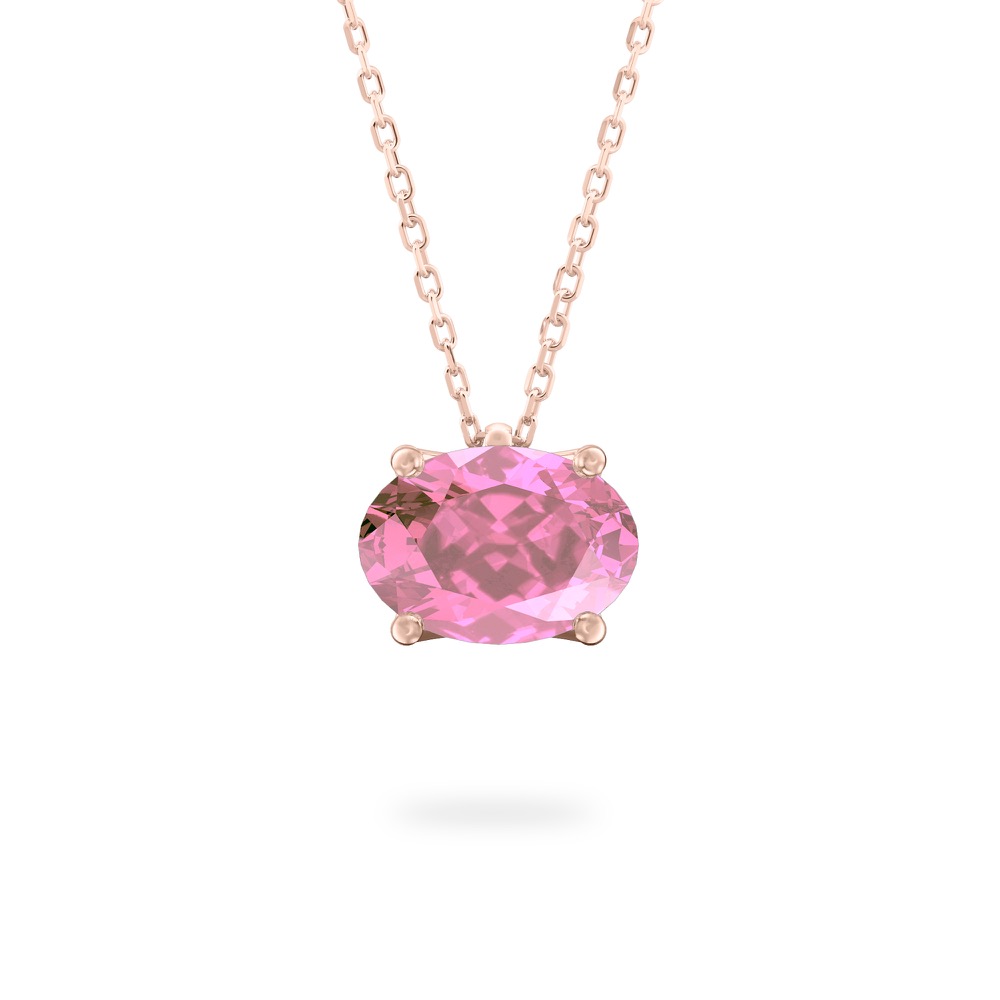 Pink Sapphire Ripple Necklace