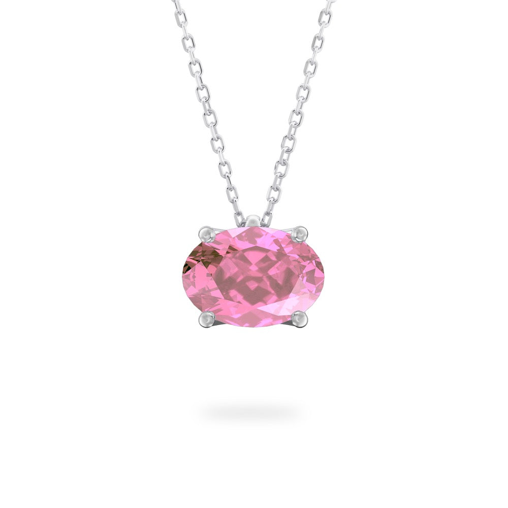 Pink Sapphire Ripple Necklace
