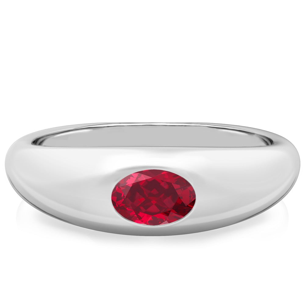Ruby Dome Ring
