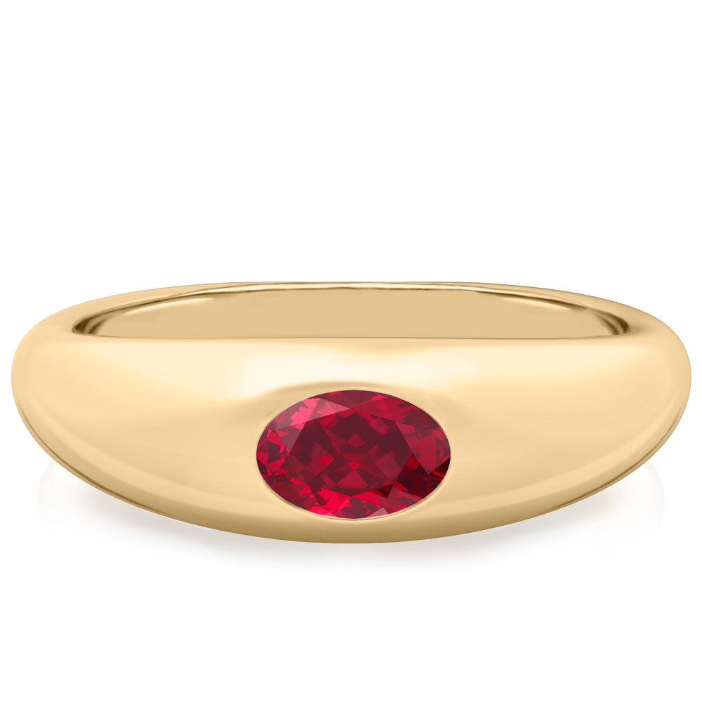 Ruby Dome Ring