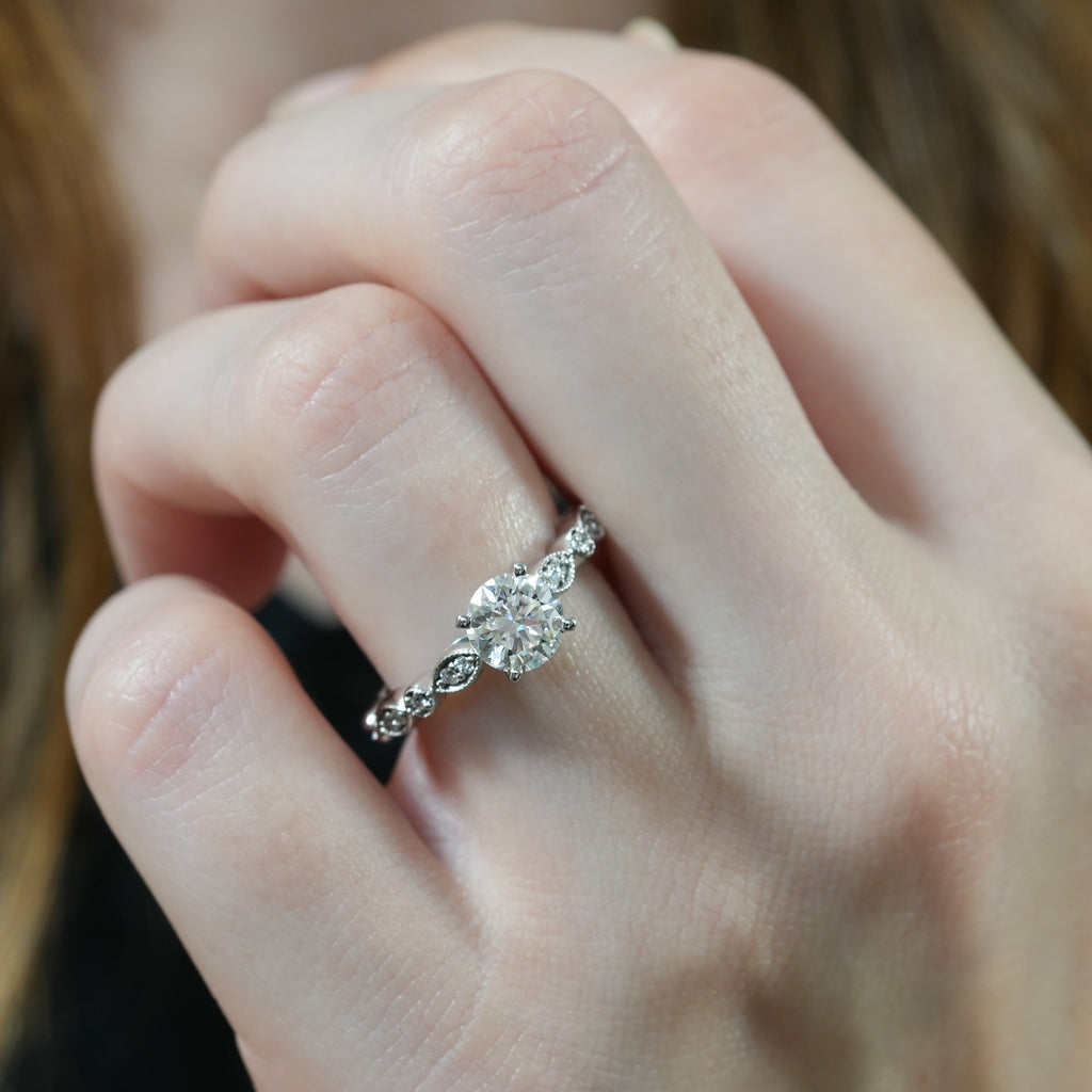 Pandora Marquise and Dot Engagement Ring