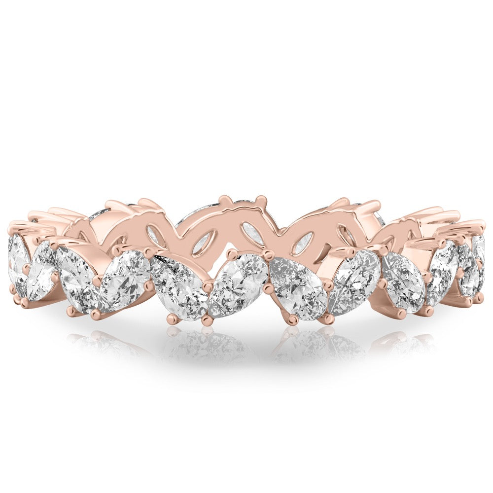 Beautiful Chaos Band Pear Lab Diamond Eternity Band