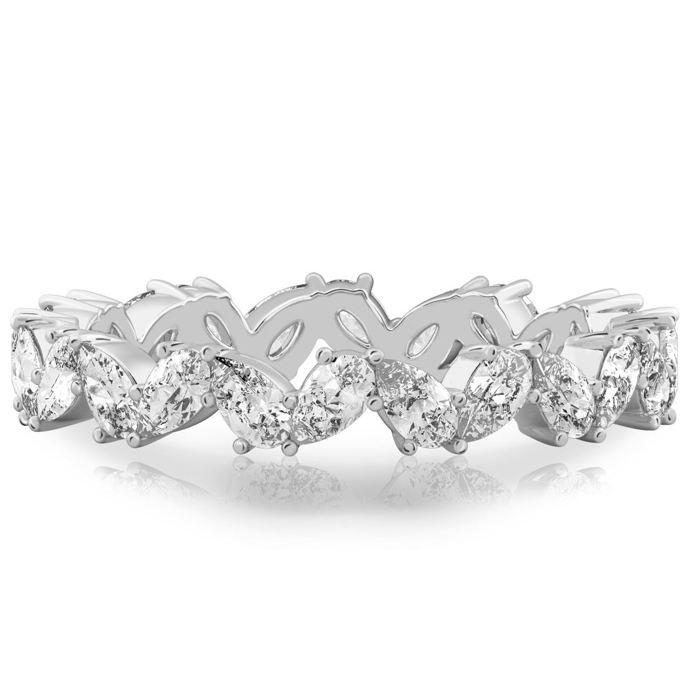 Beautiful Chaos Band Pear Lab Diamond Eternity Band