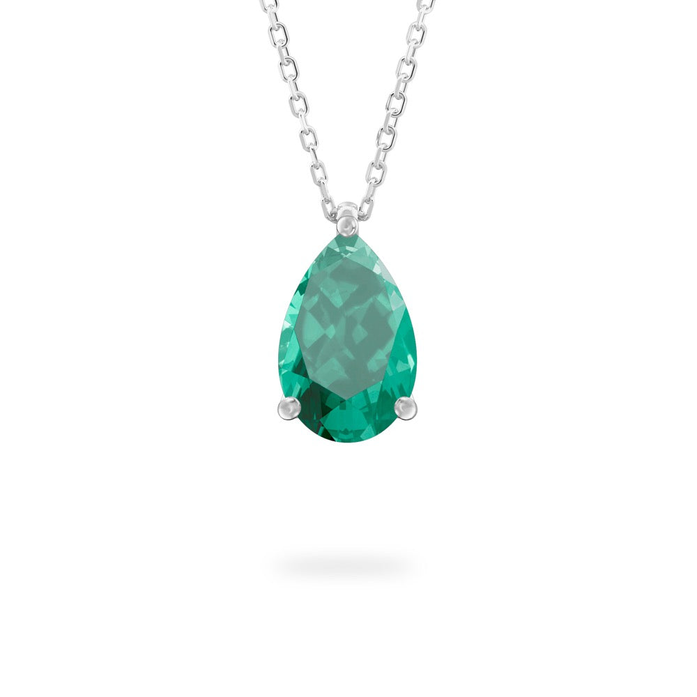 Green Sapphire Ripple Necklace