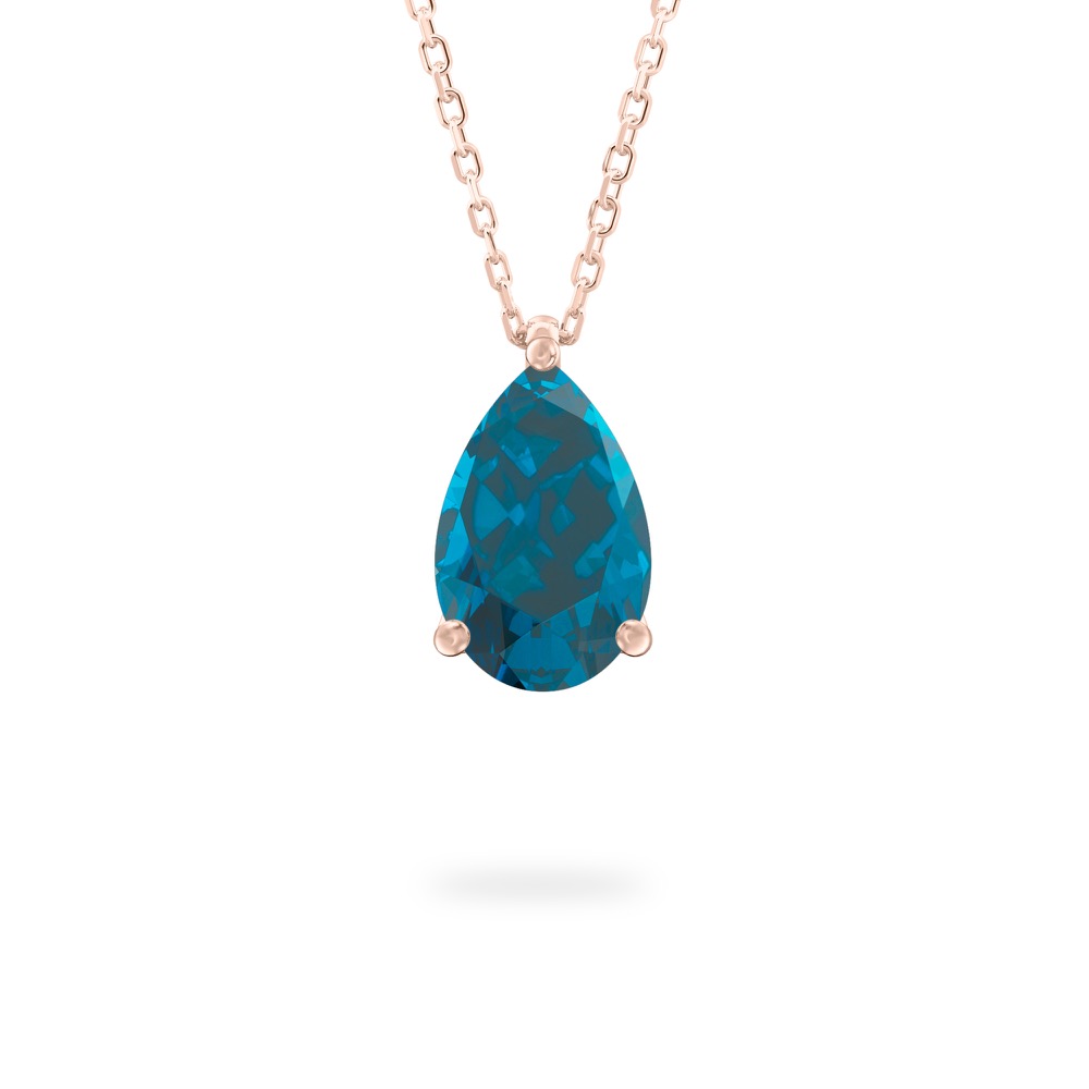London Blue Topaz Ripple Necklace