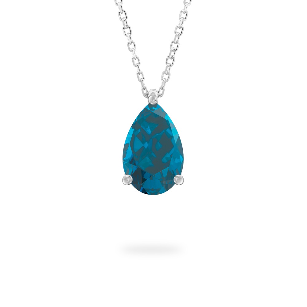 London Blue Topaz Ripple Necklace