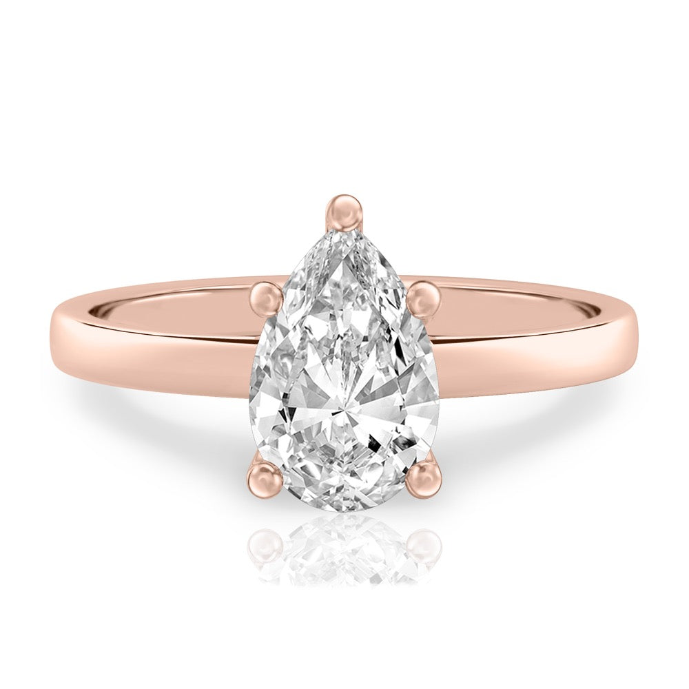 Anna Basket Setting Solitaire Engagement Ring