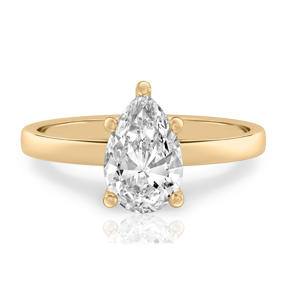 Anna Basket Setting Solitaire Engagement Ring