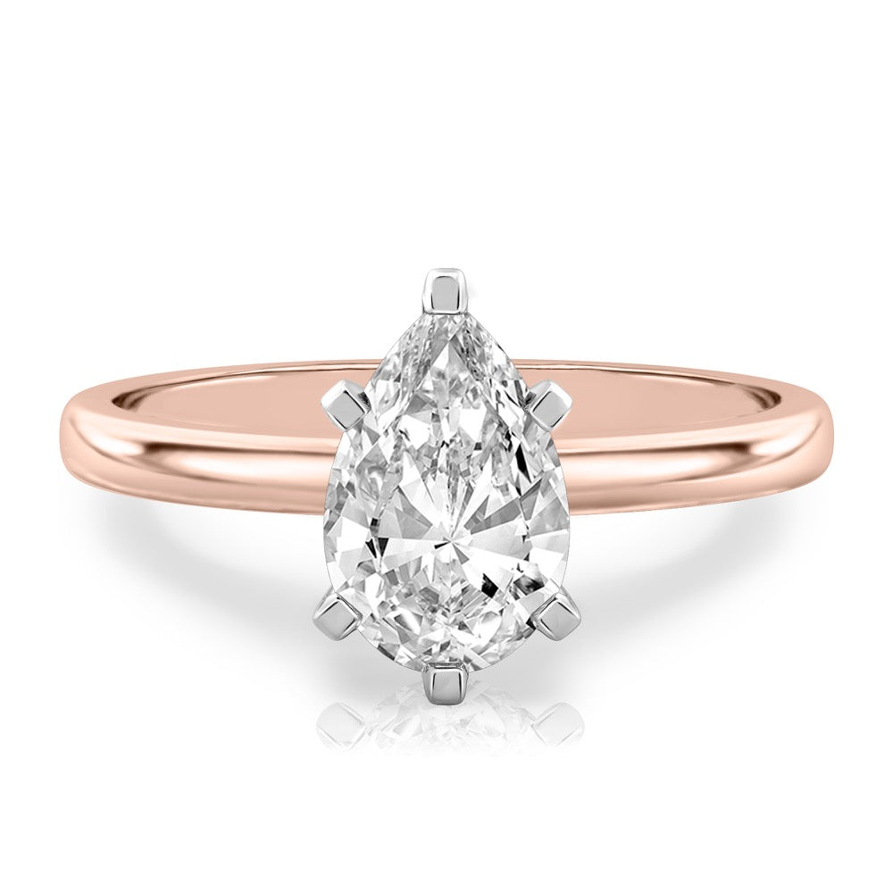 Asha Classic Solitaire Engagement Ring