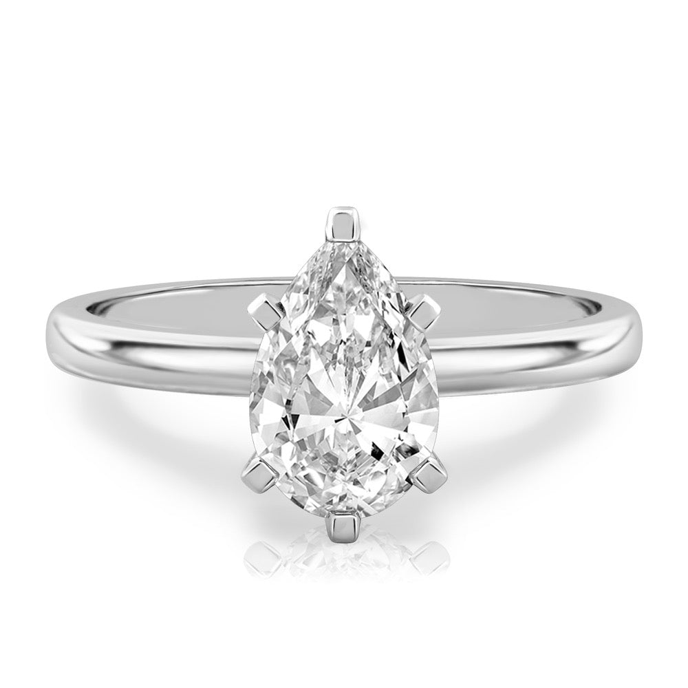 Asha Classic Solitaire Engagement Ring