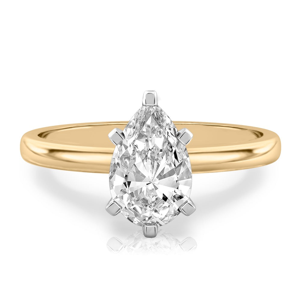 Asha Classic Solitaire Engagement Ring