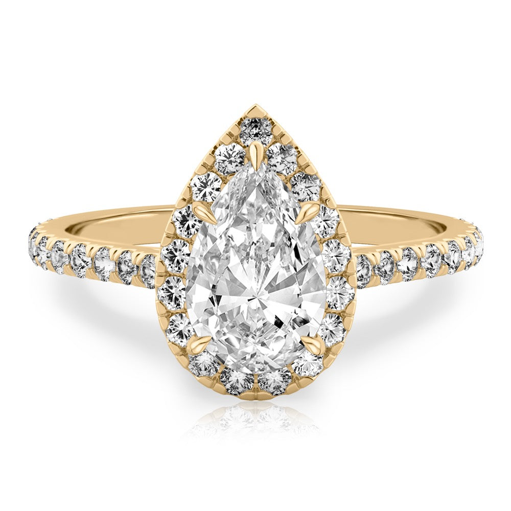 Sophie Cushion Halo Ring
