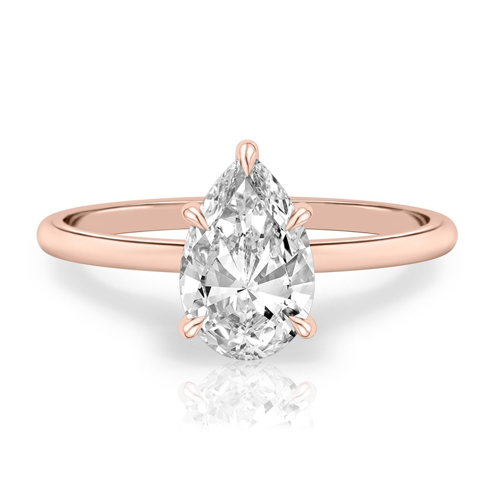 Mae Delicate Solitaire Engagement Ring