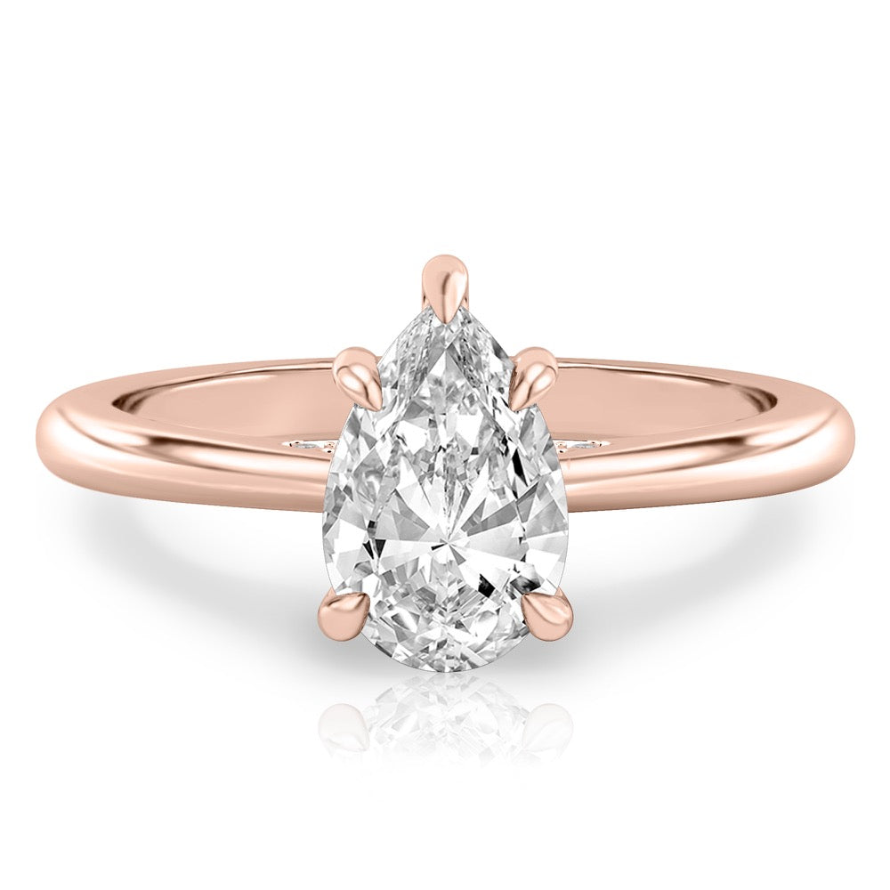 Cosette Pavé Bridge Engagement Ring