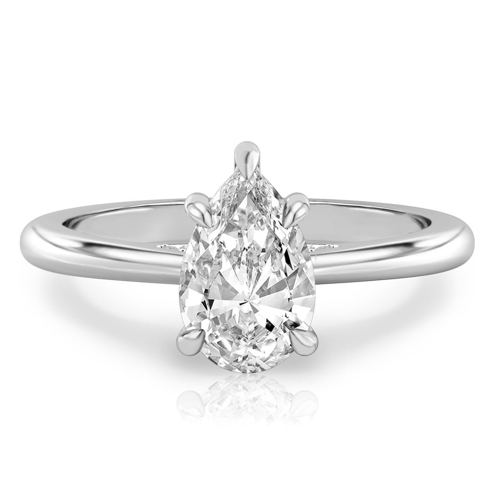 Cosette Pavé Bridge Engagement Ring