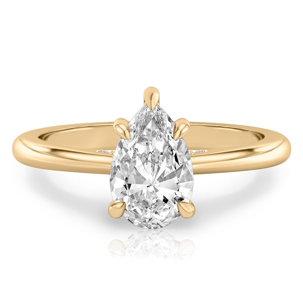 Cosette Pavé Bridge Engagement Ring