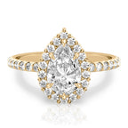 Elsa Floral Inspired Halo Ring
