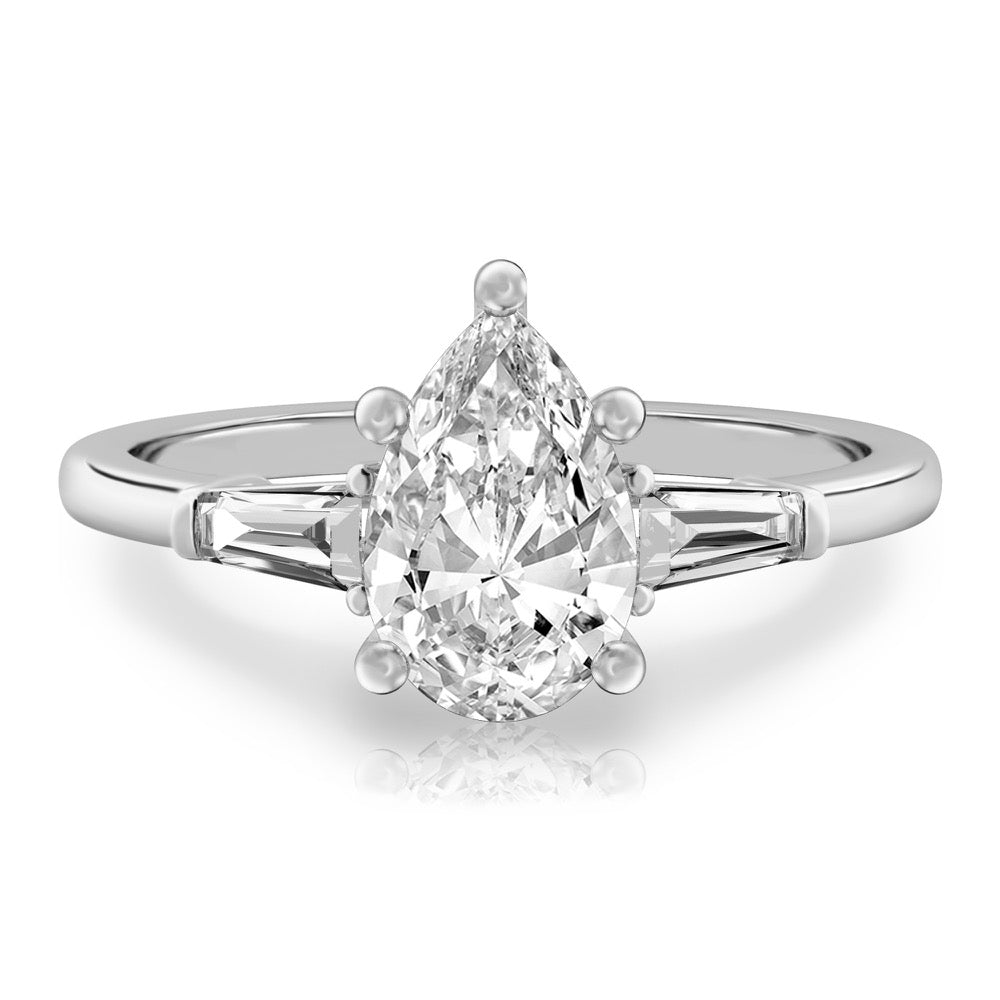 Tapered Baguette Tapered Baguette Engagement Ring