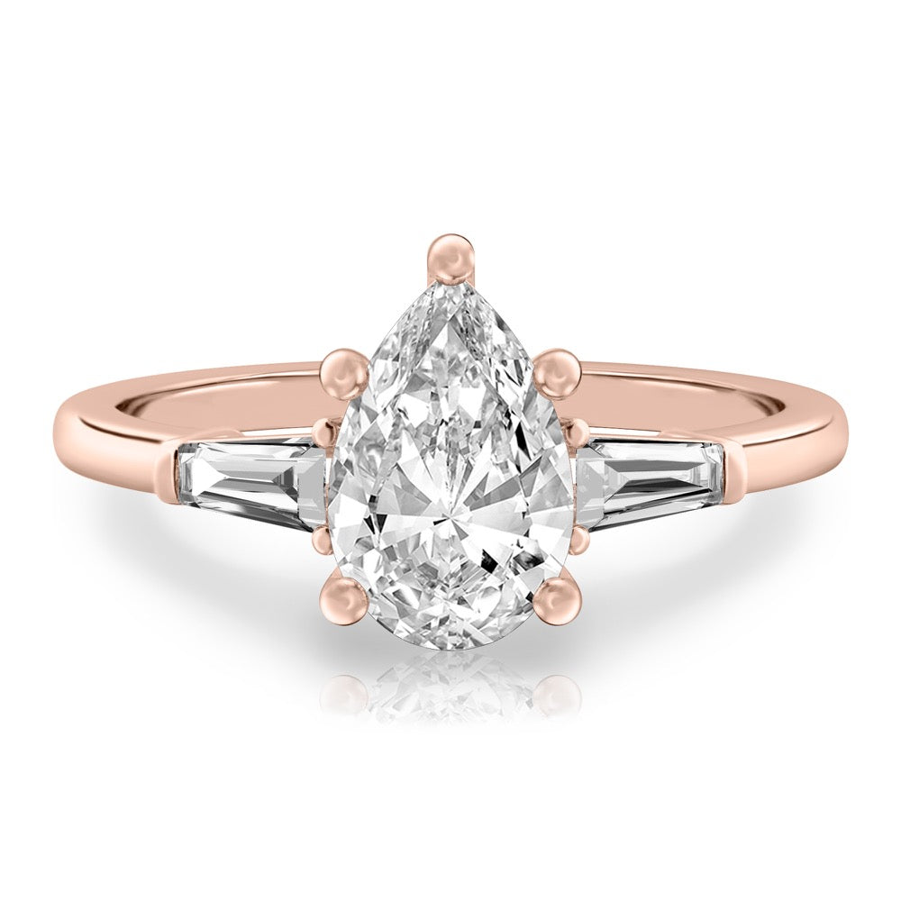 Tapered Baguette Tapered Baguette Engagement Ring