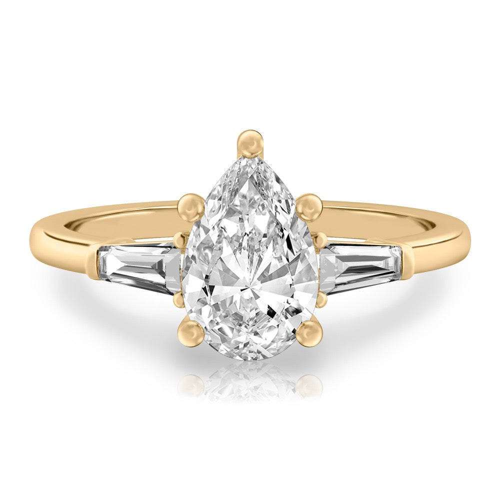 Tapered Baguette Tapered Baguette Engagement Ring