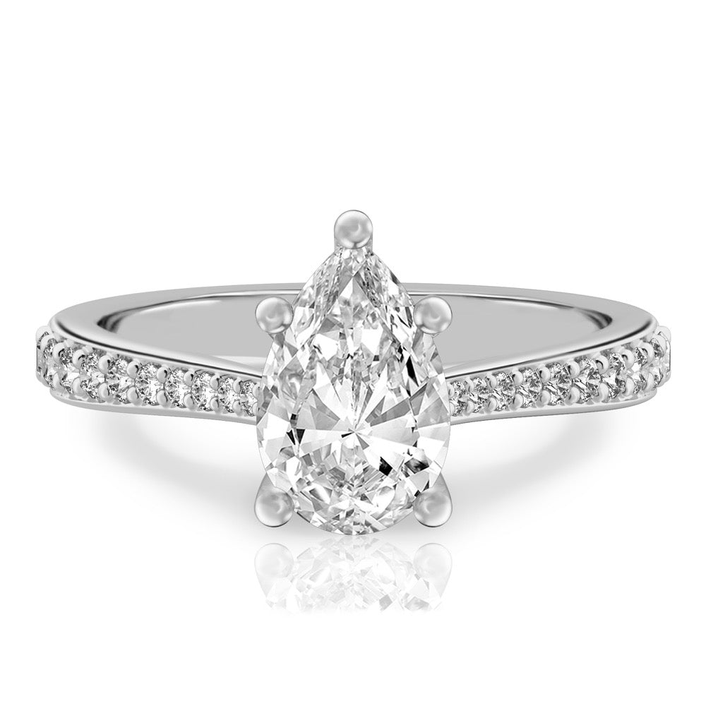 Talia Delicate Cathedral Ring with Side Stones